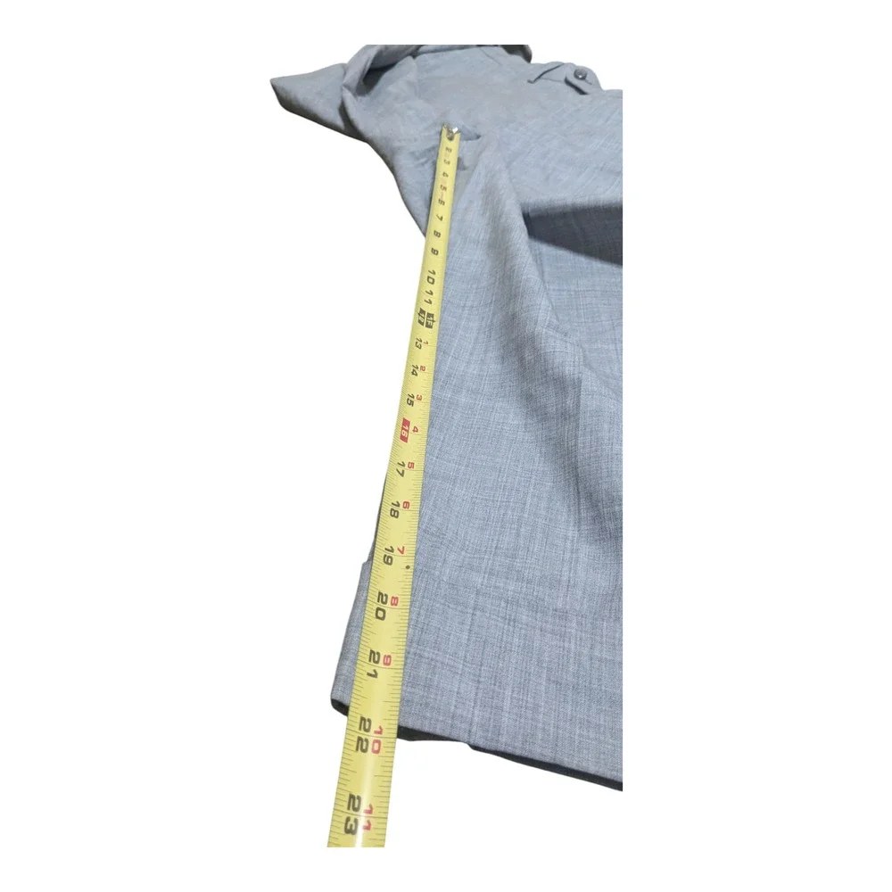 SUITSUPPLY Soho Turn‎ Up Trousers Men's UK 36 Pure Wool S120 Grey Dress Pants